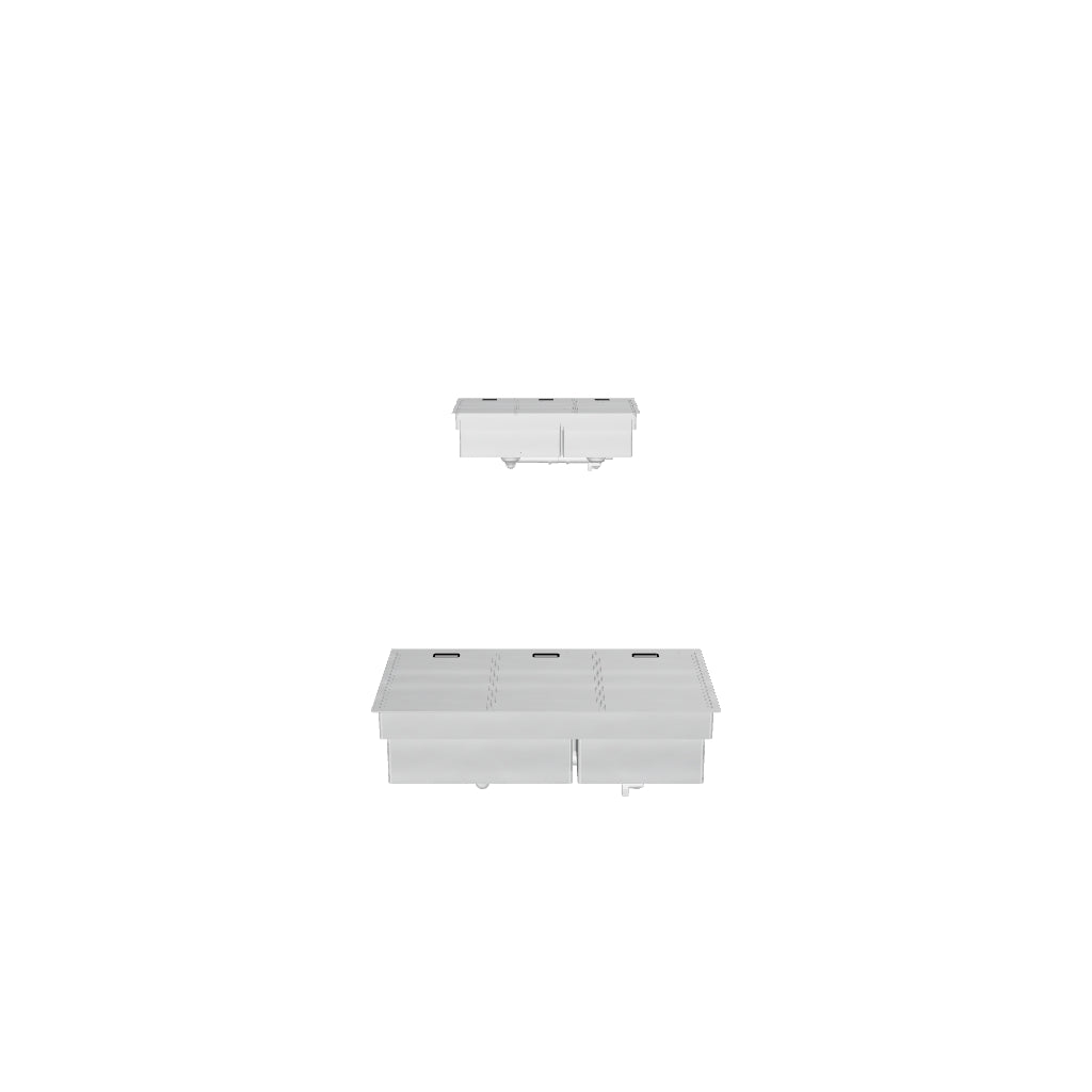 Tarja de Cocina 88 cm con Cubiertas Abatibles | HEIM HK 88 AH